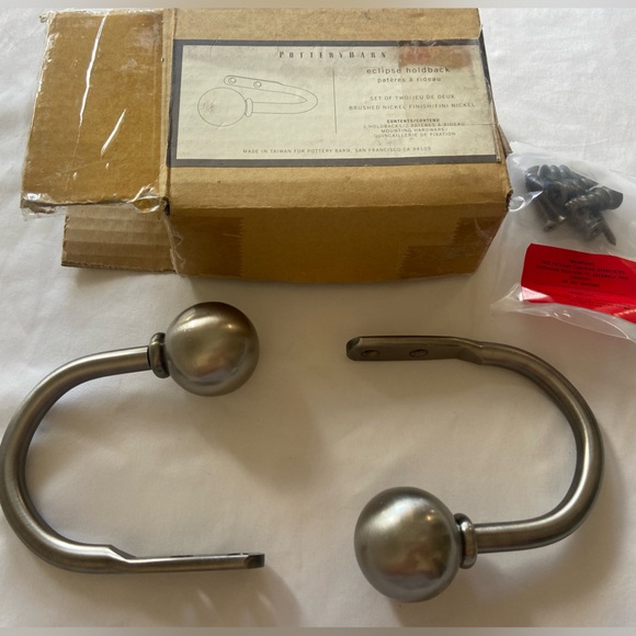 (2) Pottery Barn curtain holdbacks